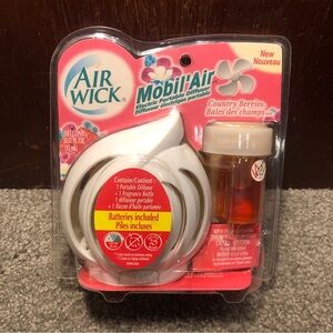 Air Wick Mobil’ Air Electric Portable Diffuser COUNTRY BERRIES, 0.51oz